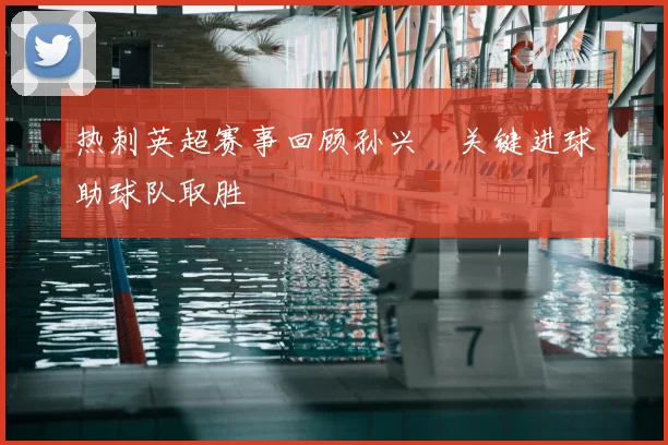 热刺英超赛事回顾孙兴慜关键进球助球队取胜